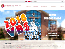 Tablet Screenshot of holycrossdewitt.org
